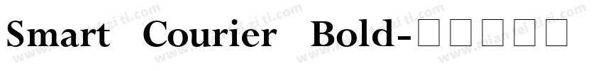 Smart Courier Bold字体转换
